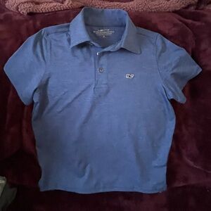 Vineyard Vines Heather Blue Polo Shirt